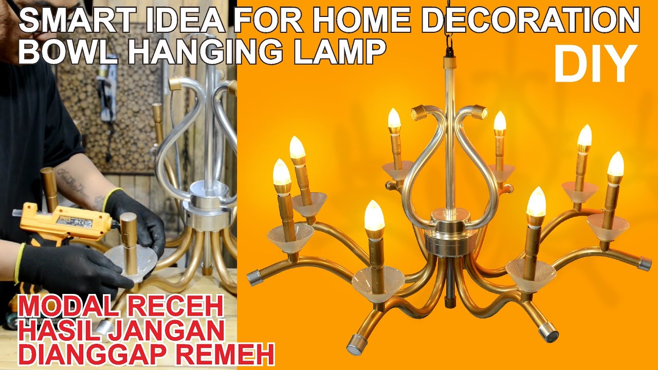 Cara mudah membuat lampu gantung yang indah dari pipa pralon atau pipa pvc