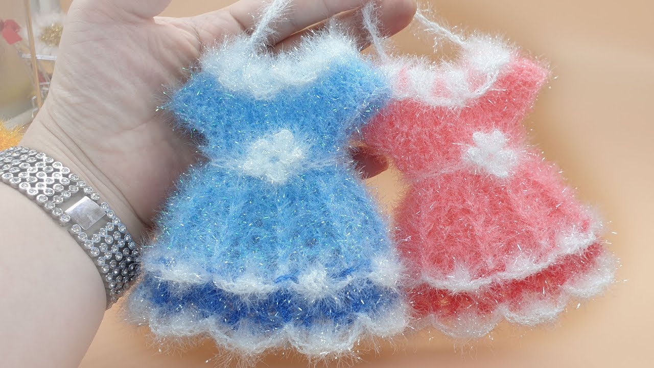 [코바늘뜨개crochet] 보니또 원피스 수세미뜨기   Crochet Dish Scrubby