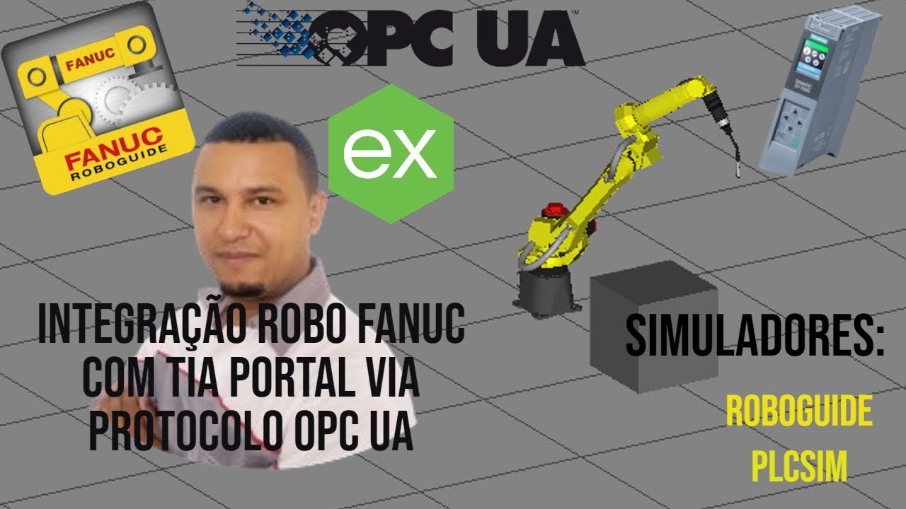 INTEGRAÇÃO ROBO FANUC COM TIA PORTAL VIA PROTOCOLO OPC UA