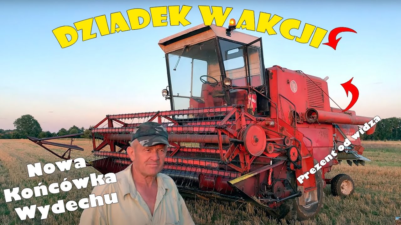 Prezent z USA! | Koniec żniw | Wtopa bizonem | Dziadek w akcji | Bizon Z056 | Ursus C385