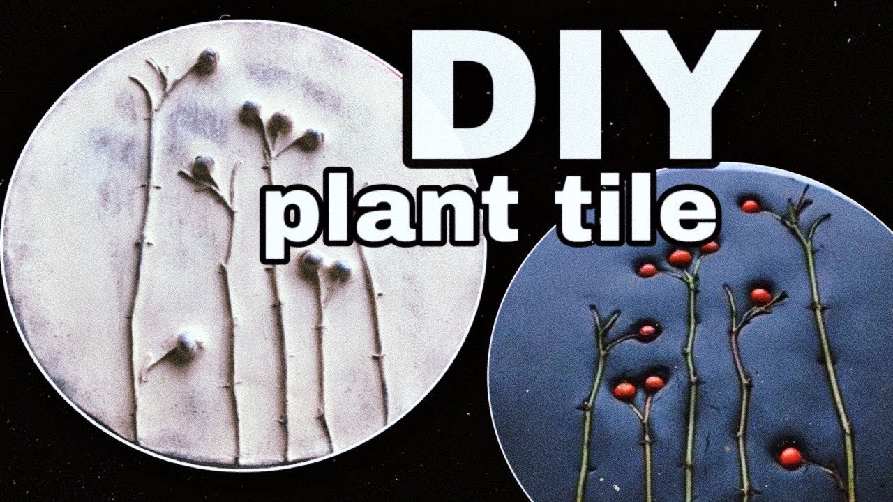 DIY botanical tiles by KLEVER art/homedecor