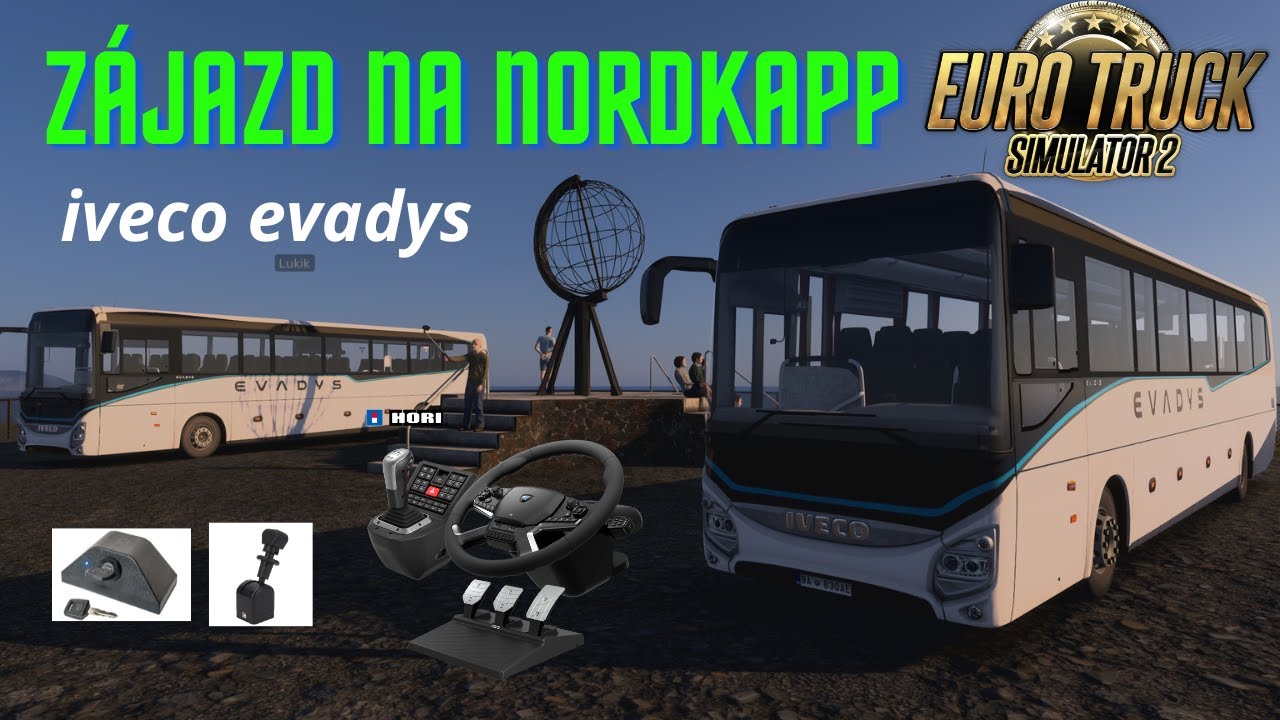 Zájazd na Nordkapp - Iveco evadys - Hori Force Feedback Truck Control System