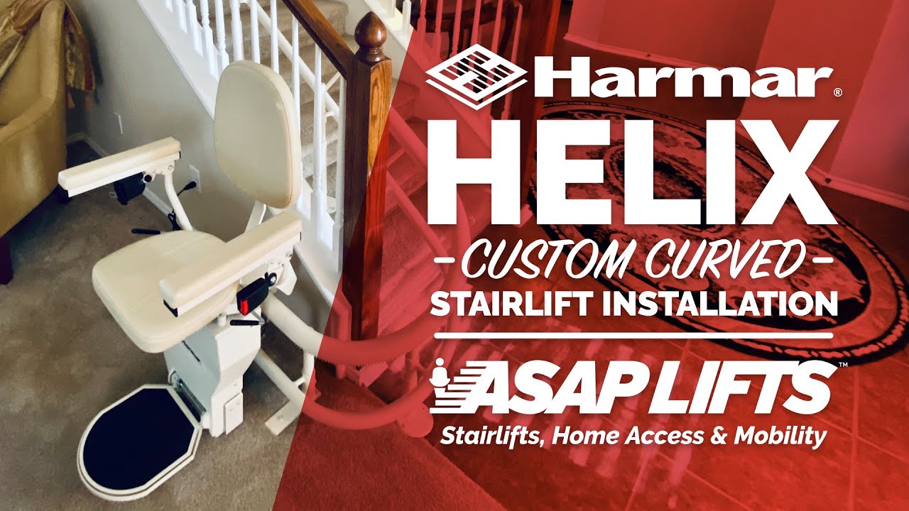 Harmar Helix Curved Stair Lift Installation
