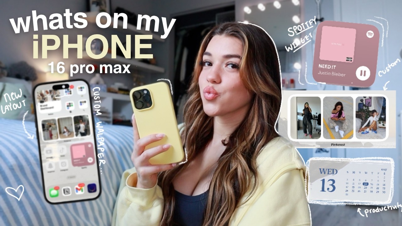 Что установлено на моем iPhone 16 Pro Max 🎀📱 | Эстетическая настройка, виджеты и лучшие приложени...