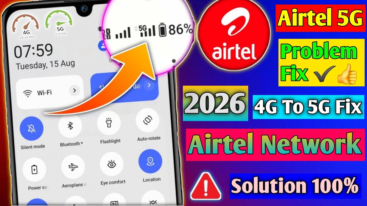 Airtel & Jio 5G Slow? | 5G Network Stable Kaise Kare | 5G Internet Speed Fix 2026