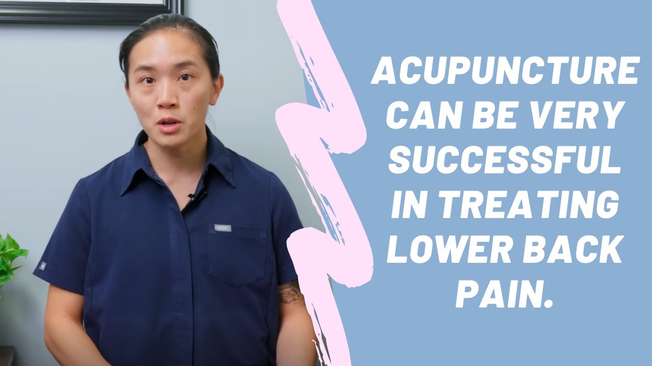 How does acupuncture treat low back pain?