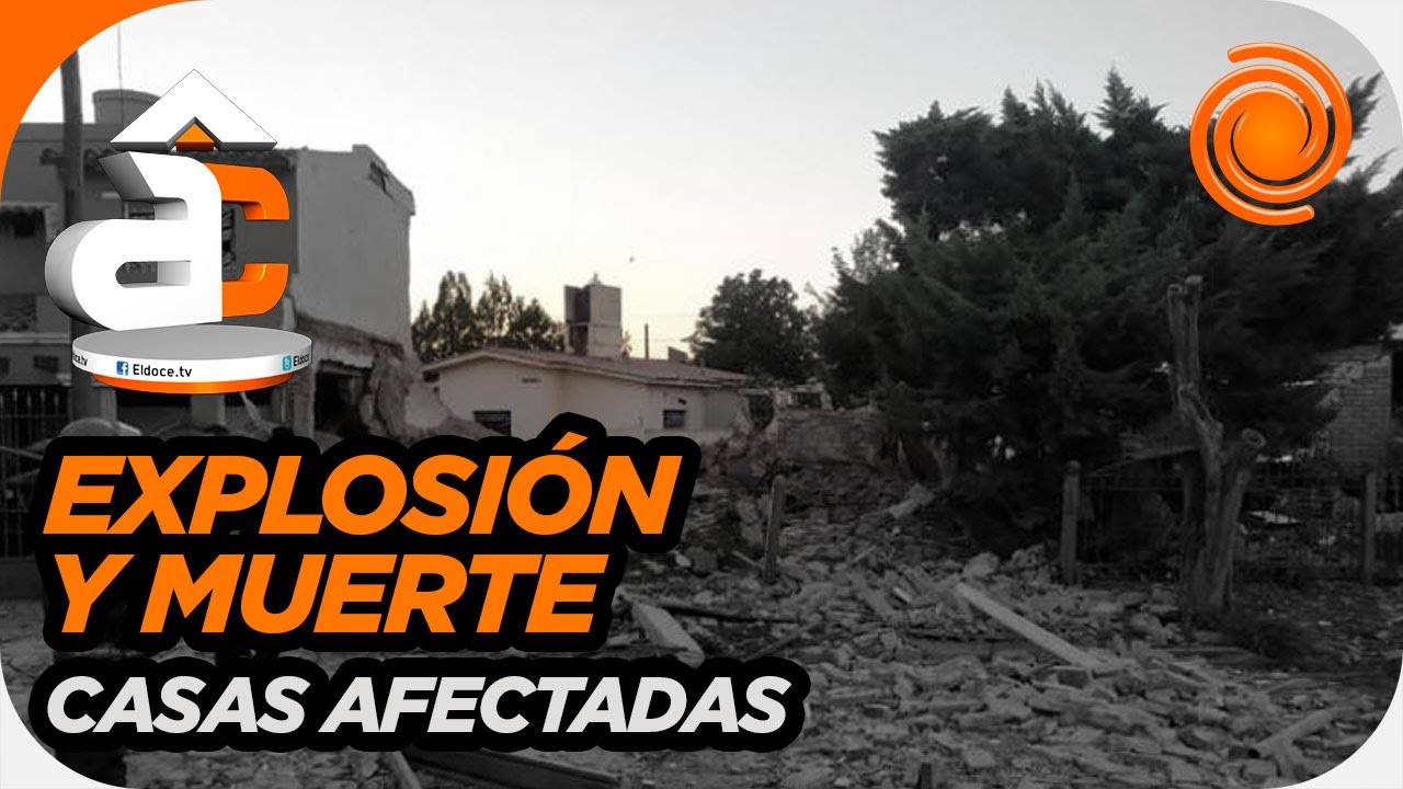 IMPACTANTE. Una explosión destruyó una casa, falleció su dueño y provocó daños a viviendas vecinas