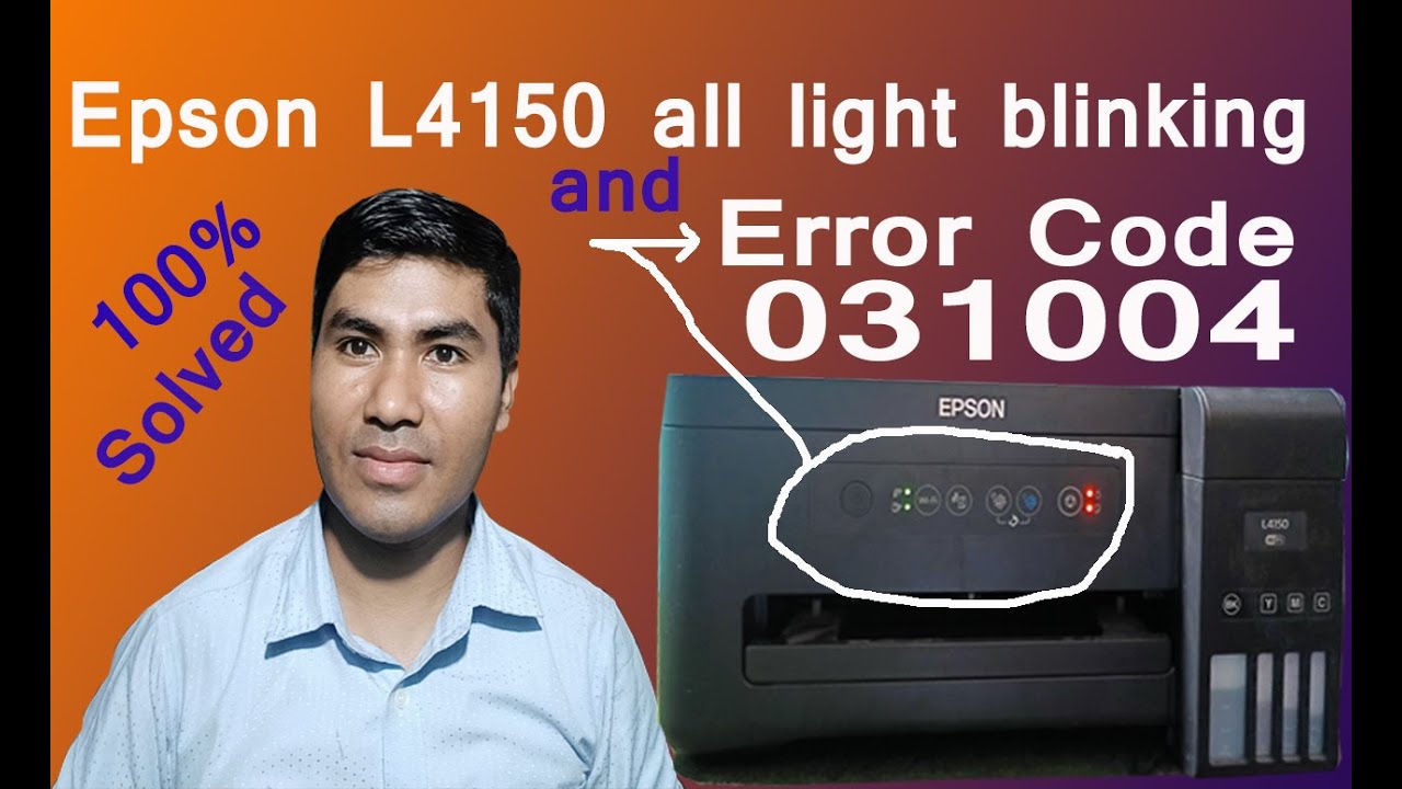 Epson L4150 error code 031004 solved and all light blinking problem solution by #technicaljasis