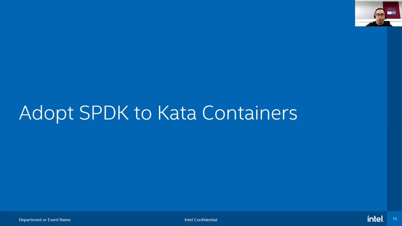 Building high efficient storage infrastructure for secure container on top of SPDK