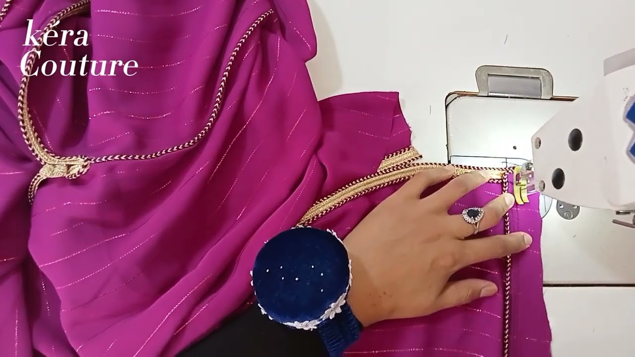 تعديل طول القفطان او كفة القفطان بسفيفة