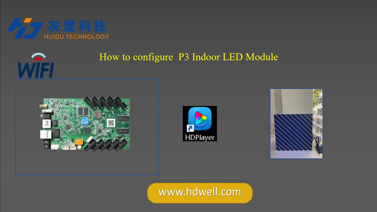 How to configure Indoor P3 led module with HDPlayer