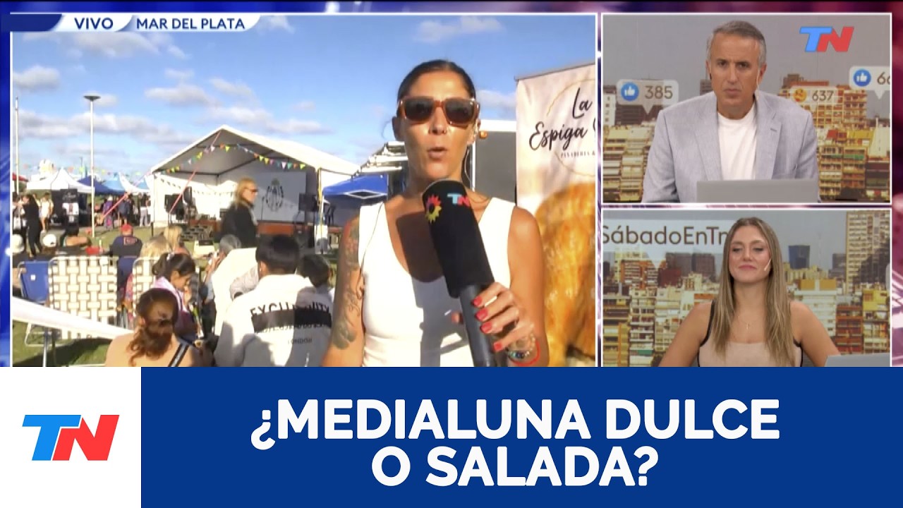 Fiesta de la medialuna en Mar del Plata