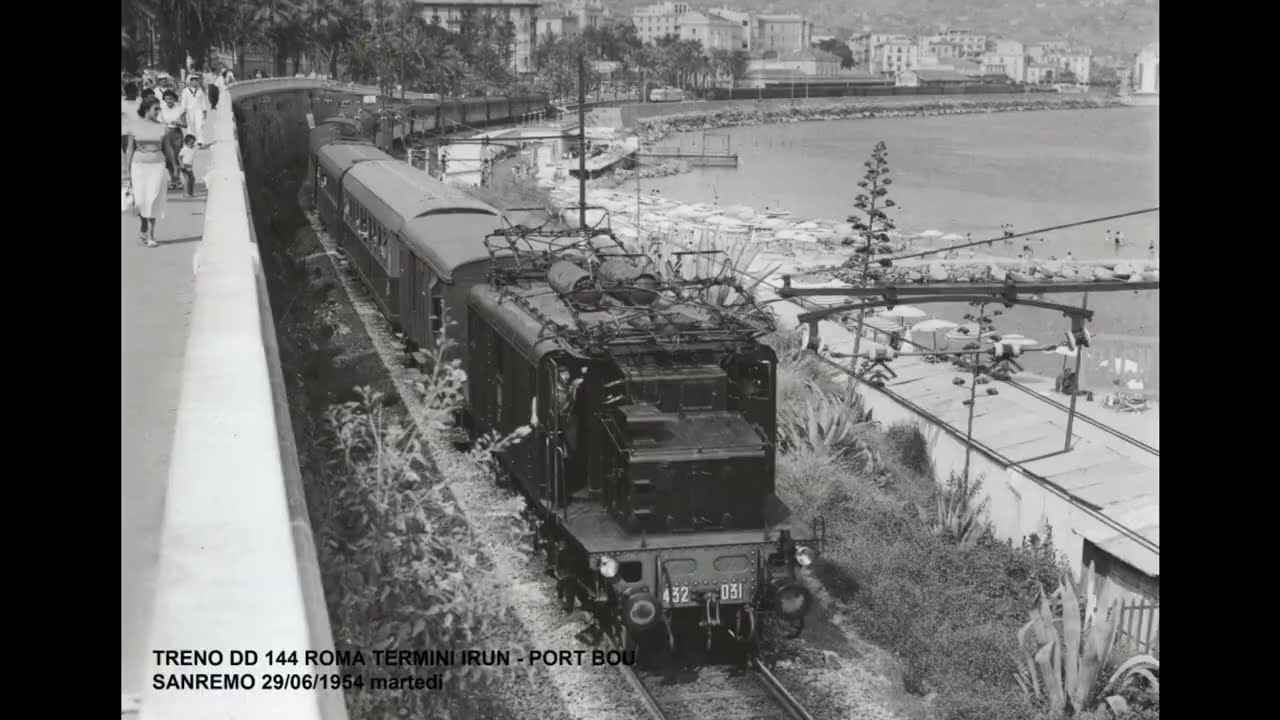 TRENO DD 144 ROMA TERMINI IRUN PORT BOU GIUGNO 1954