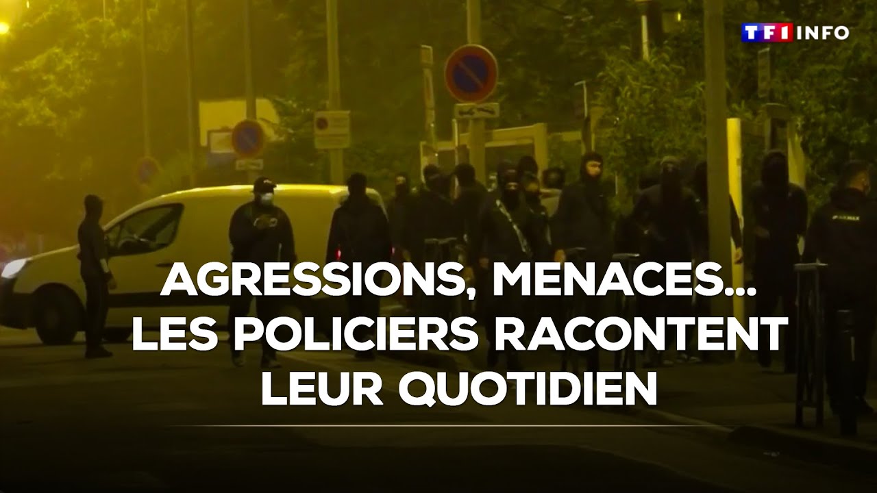 Agressions, menaces... les policiers racontent leur quotidien｜TF1 INFO