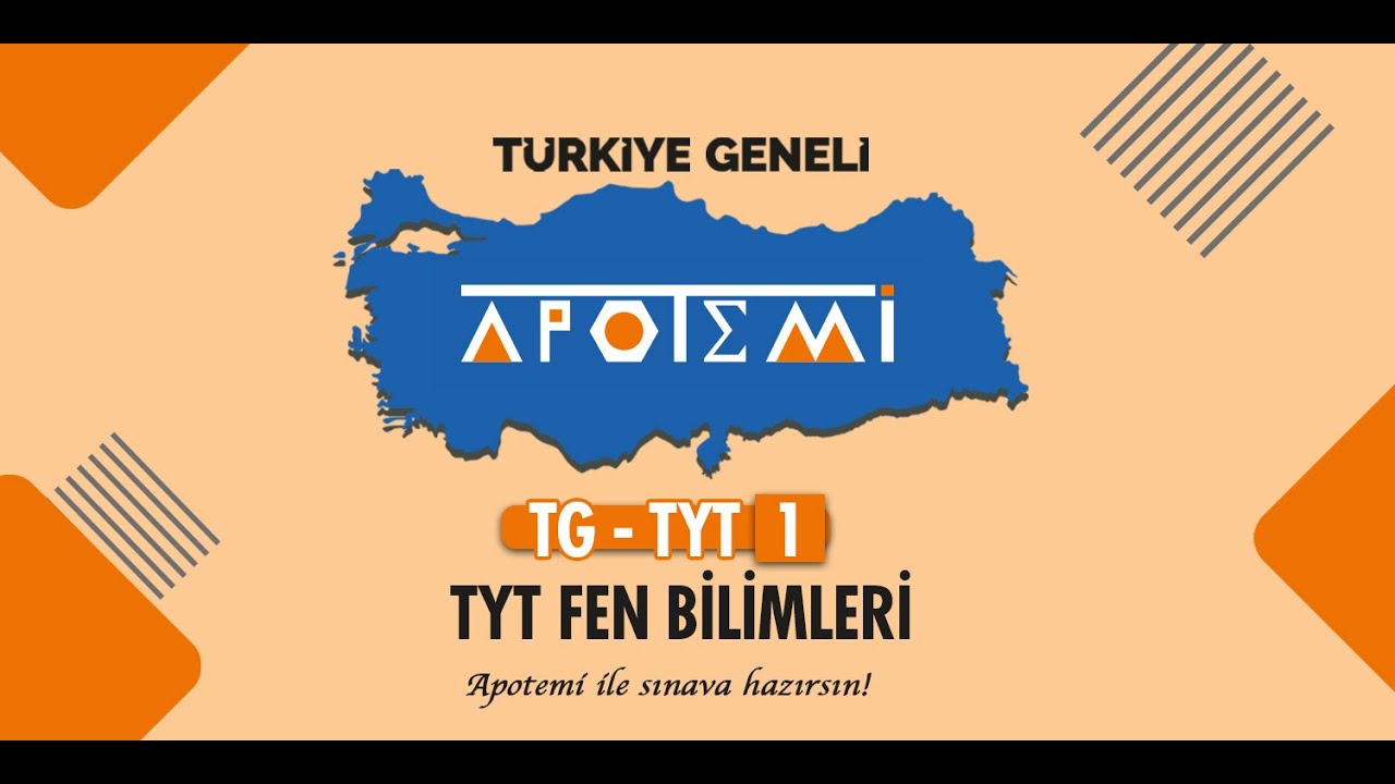 APOTEMİ 2026 TÜRKİYE GENELİ TYT-1 FEN BİLİMLERİ SORU ÇÖZÜMLERİ - APOTEMİ YAYINLARI