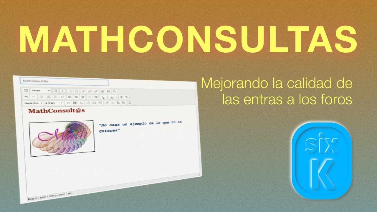 C&oacute;mo mejorar nuestras entradas en los Foros.