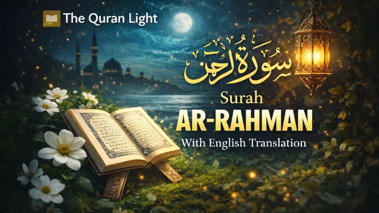 Surah Ar-Rahman | Surah Rahman With Translation | Heart Touching Quran Recitation | The Quran Light