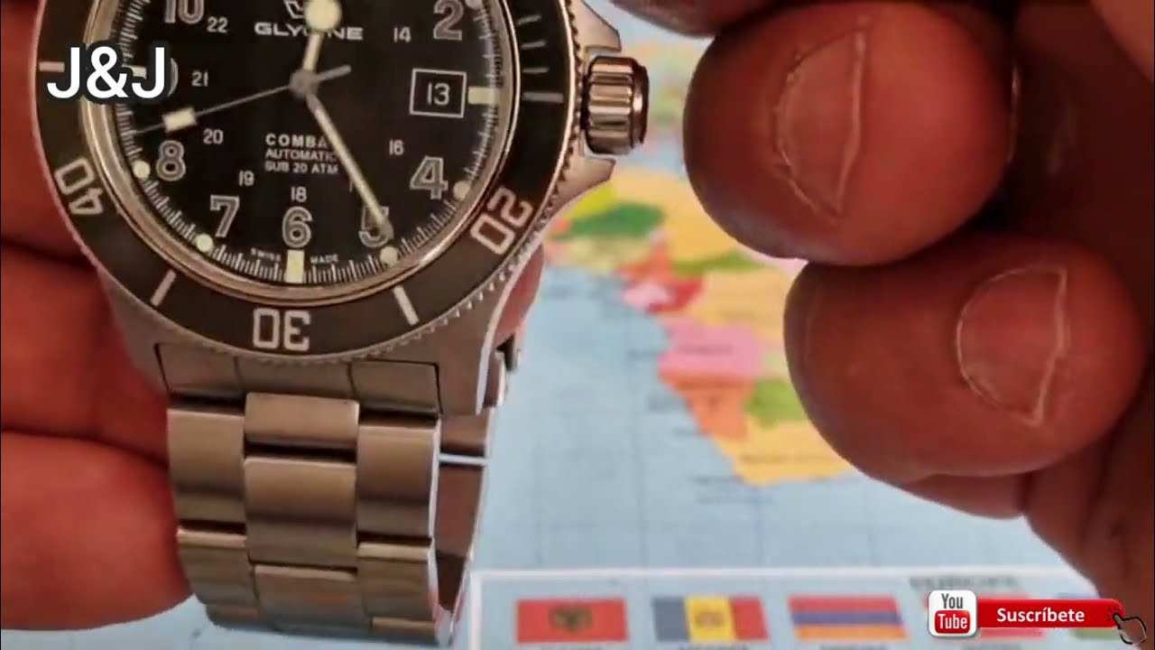 Glycine GL0076 Combat Sub 42 en español,Glycine GL0076 Combat Sub 42,en Español,.