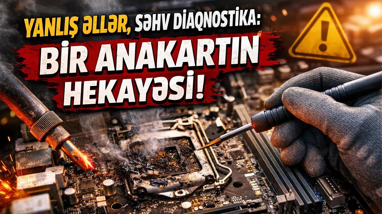Anakart Təmirində Ən Böyük Problem: Düzgün Diaqnostika Aparılmır!