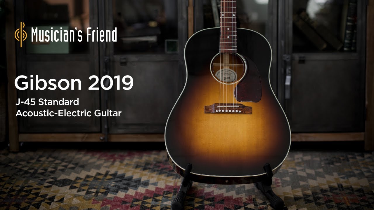 Gibson 2019 J-45 Standard Vintage Sunburst Acoustic-Electric Guitar Demo