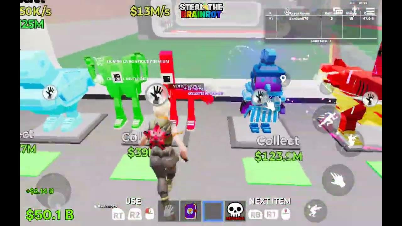 Pack opening sur steal the brainrot fornite
