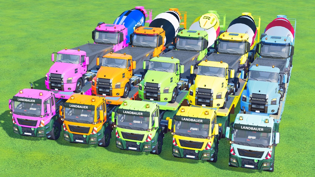 Transporting American Giant Trucks on a Crazy Mission! Farming Simulator 22 #93