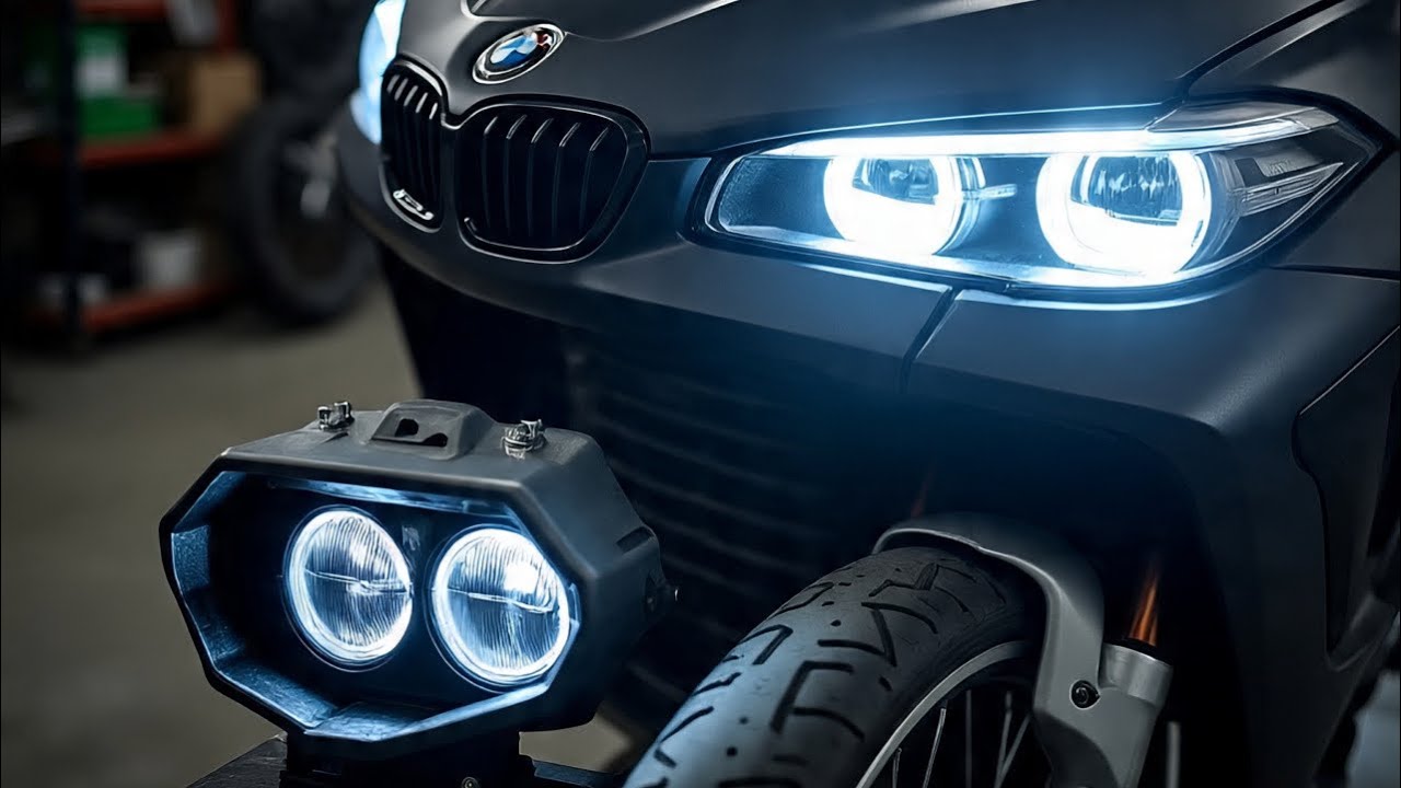 Shining bright my bmw bike’s new headlight. 2nd vlog#bmw #vlog #viralvideo #bmwservice 