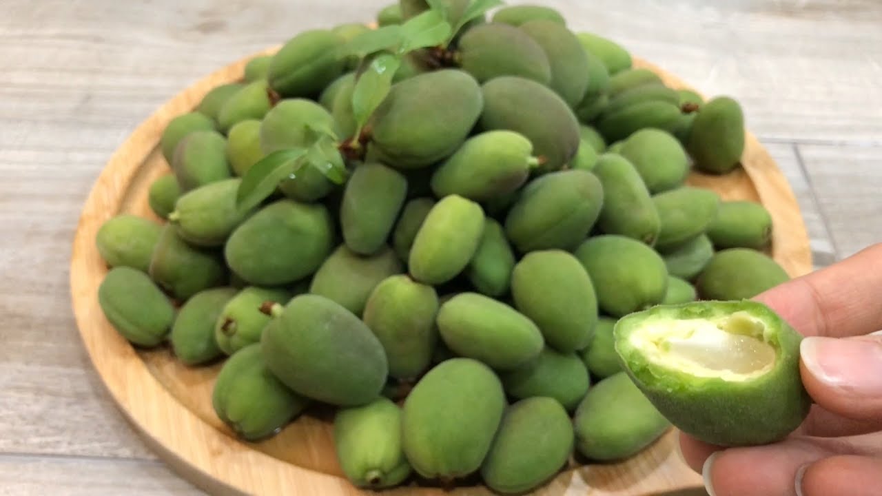 【ASMR】Extreme Crunch | FRESH GREEN ALMOND NUT FRUITS | Enjoy ~ Relaxing Eating Sounds [No Talking]😻
