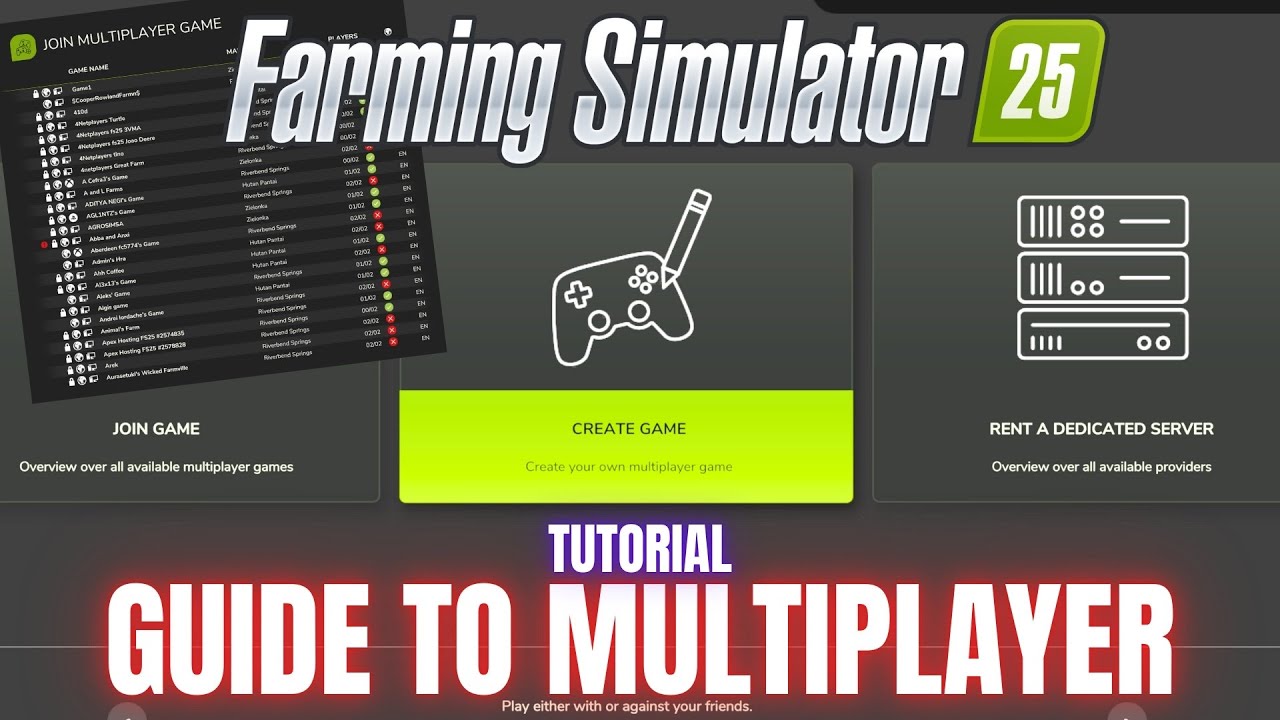 PRZEWODNIK PO TRYBIE WIELOOSOBOWYM - Farming Simulator 25