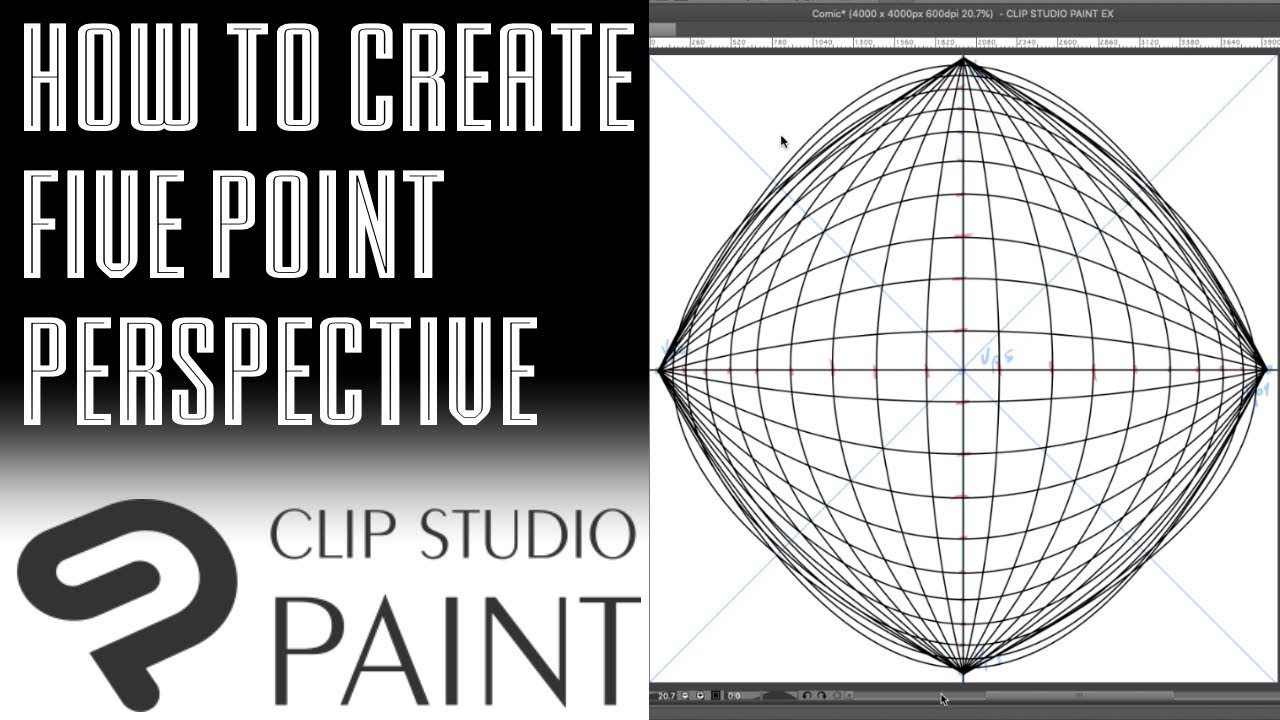 [Clip Studio] How to Create Five Point Perspective