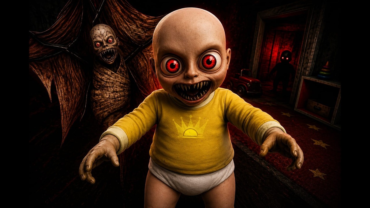 MONSTER BABY😮THE BABY IN THE YELLOW HORROR GAME👻LIVE || AaUs2.0 #shorts #shortslive #horror