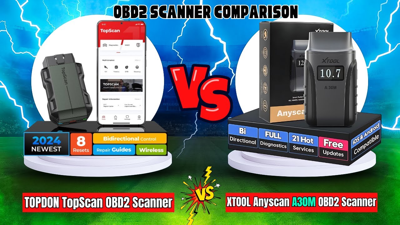 TopDon TopScan vs XTOOL Anyscan A30M : OBD2 Scanner Comparison |