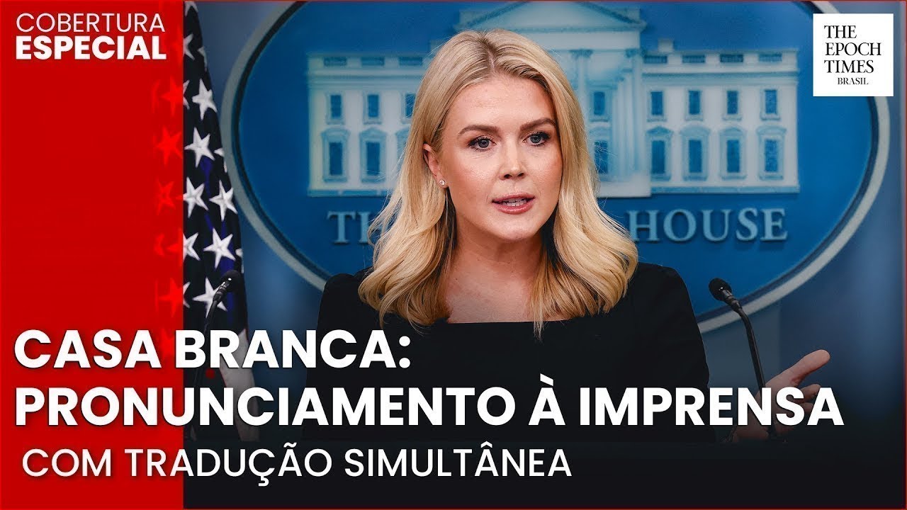 🔴 AGORA: Casa Branca faz pronunciamento &agrave; imprensa | Tradu&ccedil;&atilde;o simult&acirc;nea