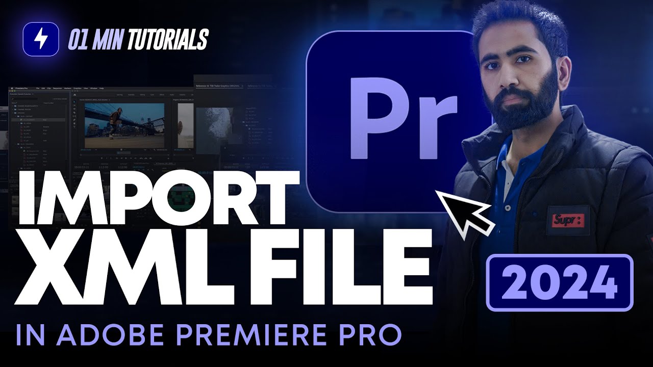 Как импортировать XML-файлы в Adobe Premiere Pro 2024 | Управление XML-файлами в Premiere Pro 2024