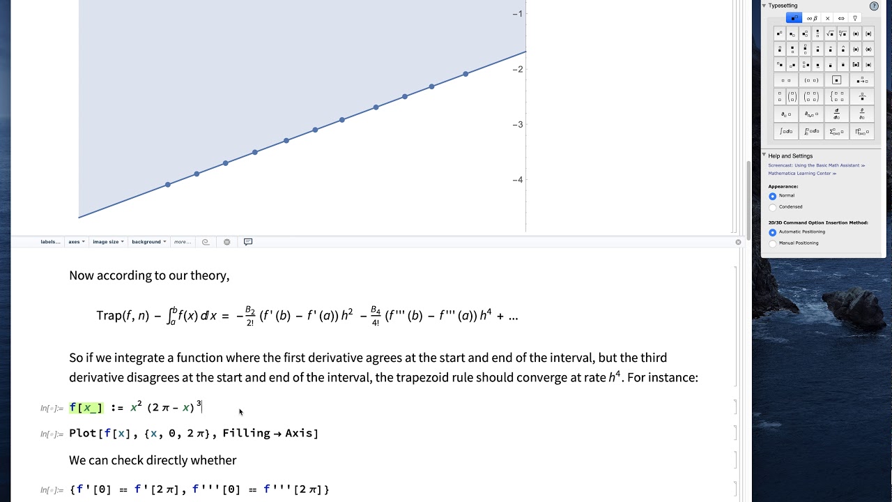 Trapezoid Rule Error Analysis (advanced)