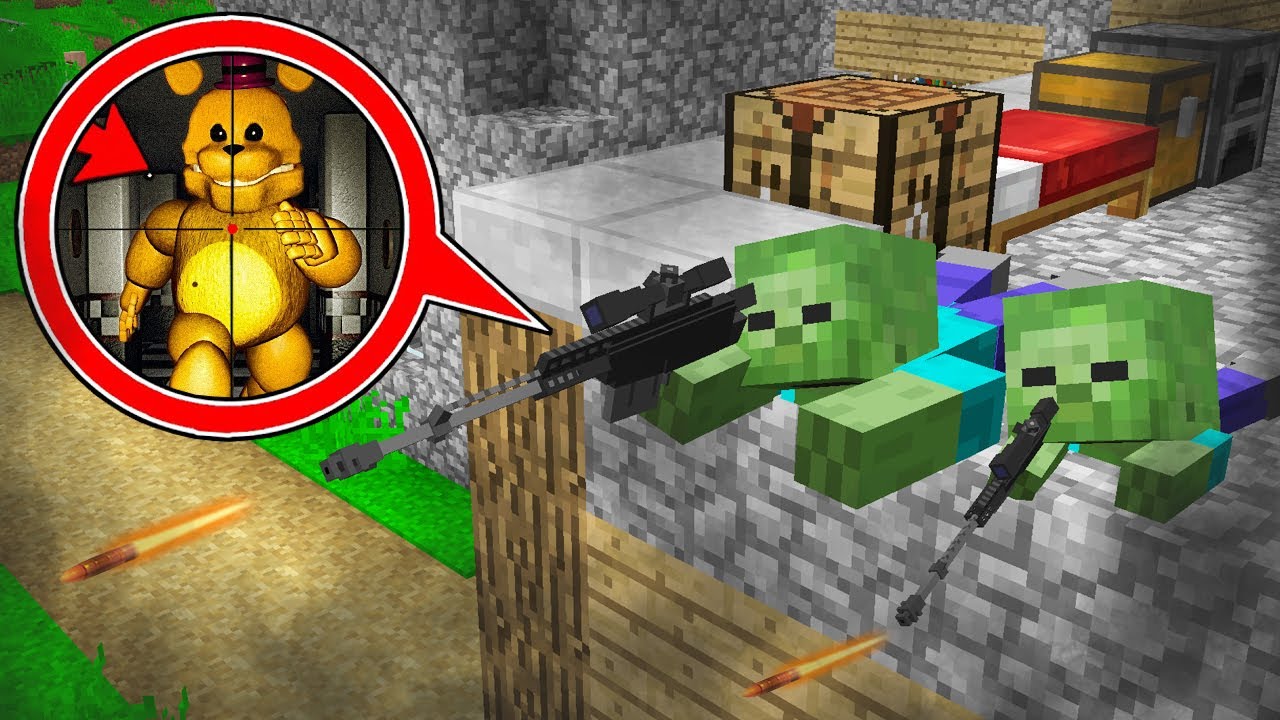 Minecraft AMA Sarı Fnaf Fredbear Avladım