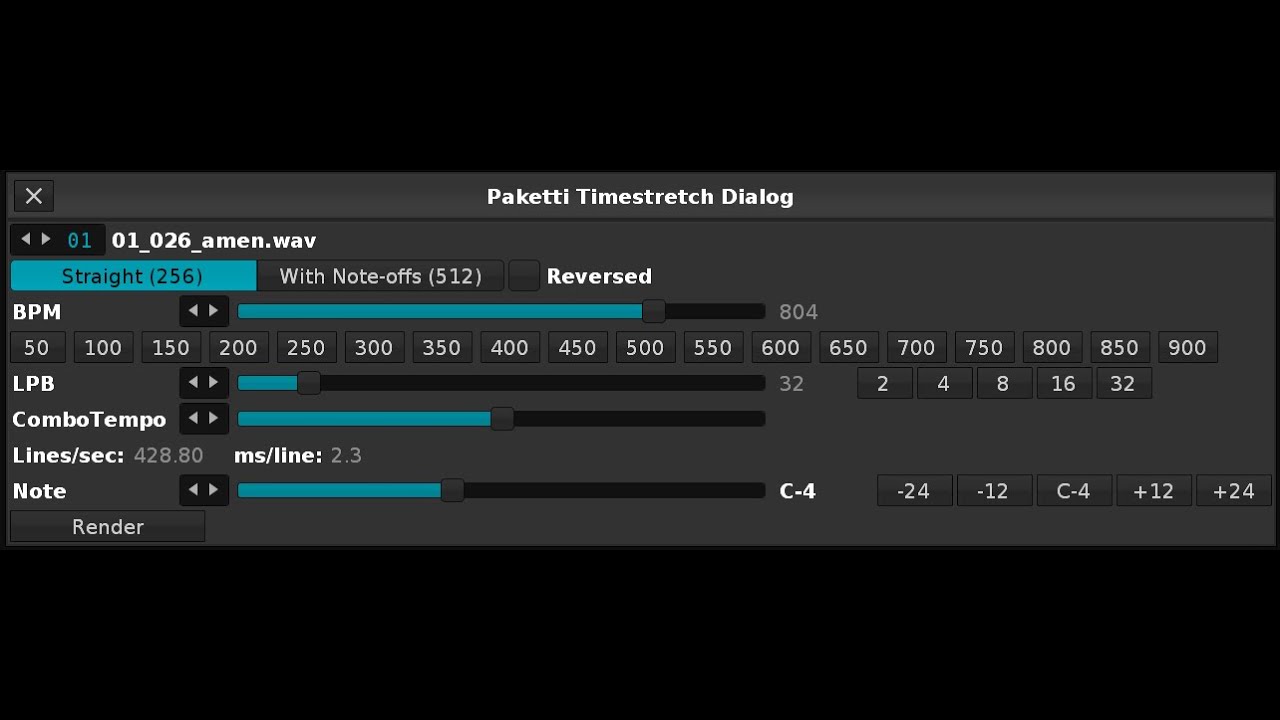 Paketti TimeStretch little intro