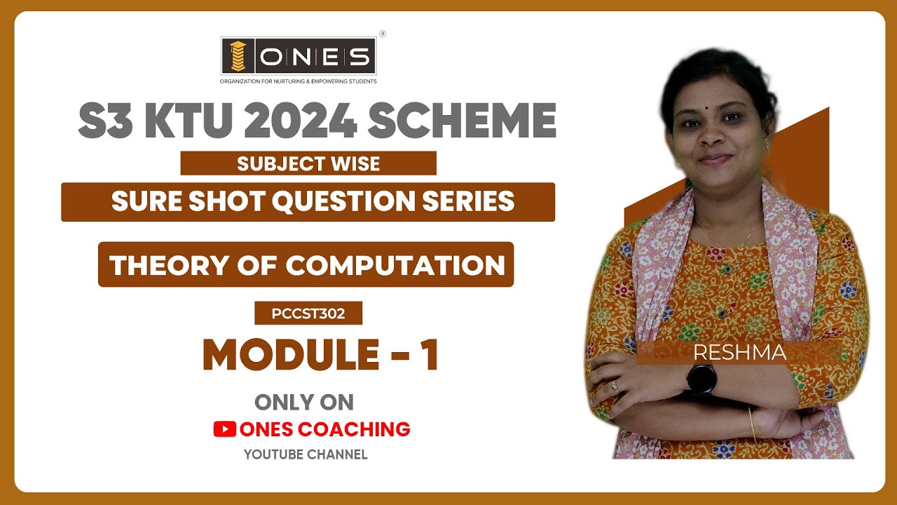 S3 KTU SURE SHOT QUESTION SERIES | THEORY OF COMPUTATION | MODULE 1