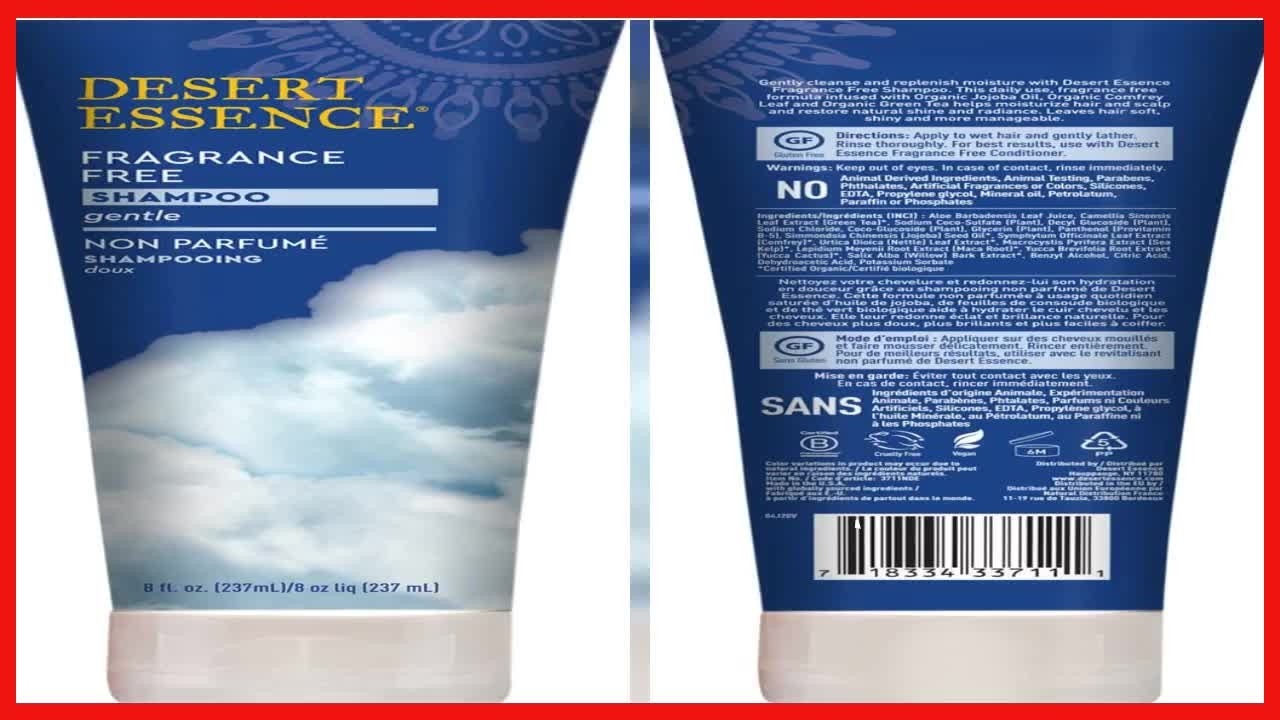 Шампунь Desert Essence без отдушек: бережный уход для более сильных и здоровых волос.