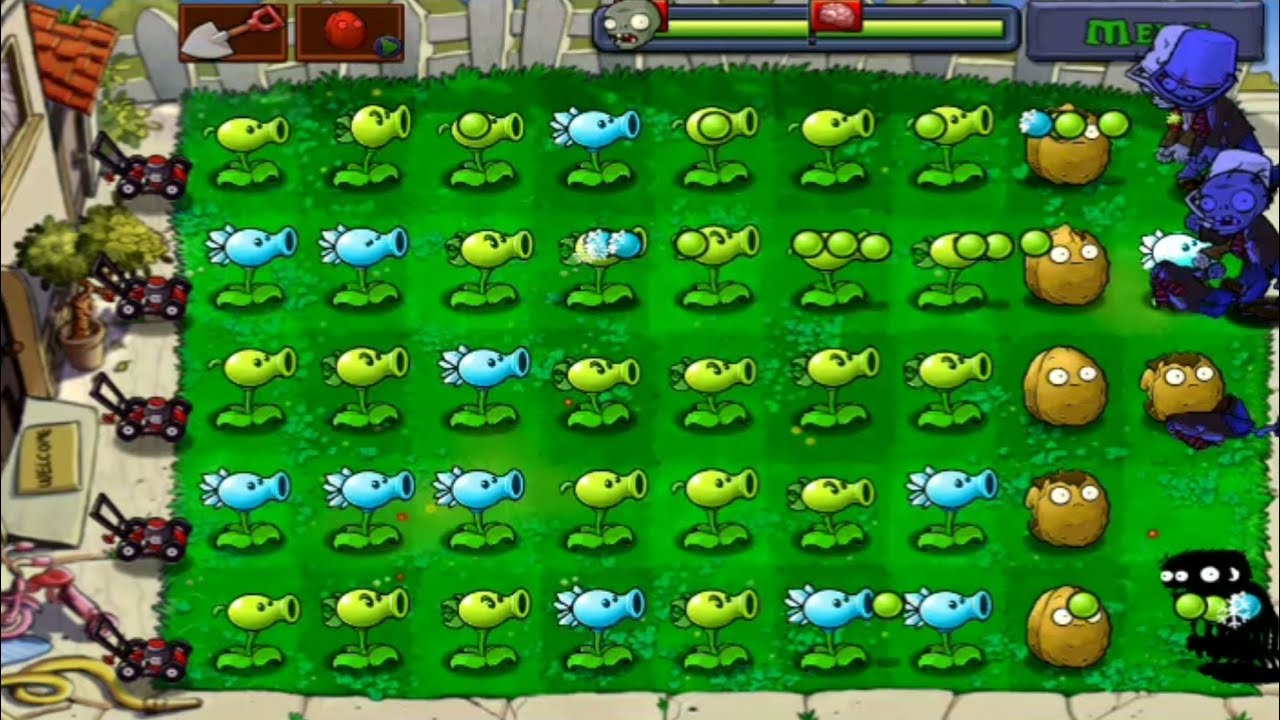 DOOM-GATLING PEA vs 2 ZOMBOSS vs ALL ZOMBIES  - Plants vs Zombies |Mr Rith