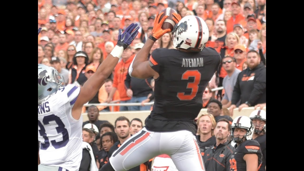 Marcell Ateman (Oklahoma State WR) vs Kansas State 2015