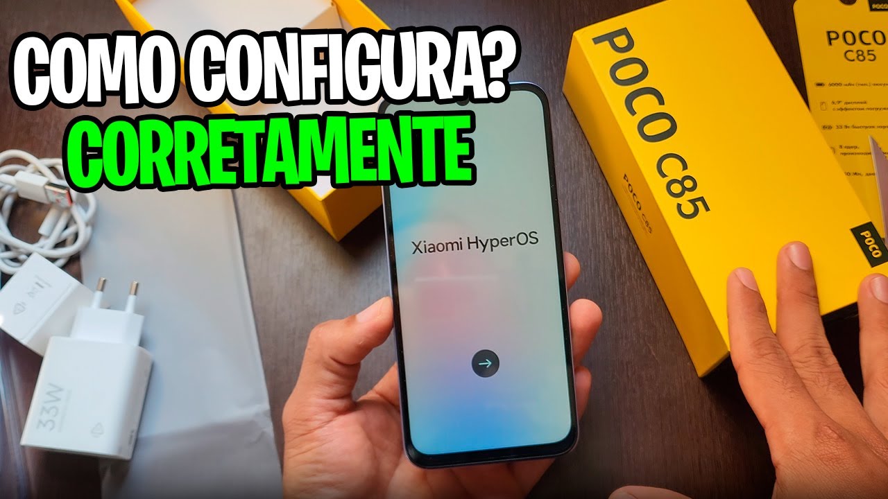 Como Configurar o POCO C85 pela primeira vez (passo a passo)