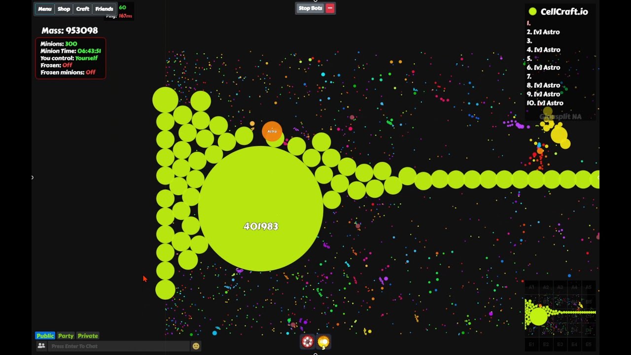 Cellcraft.io im back rev&given