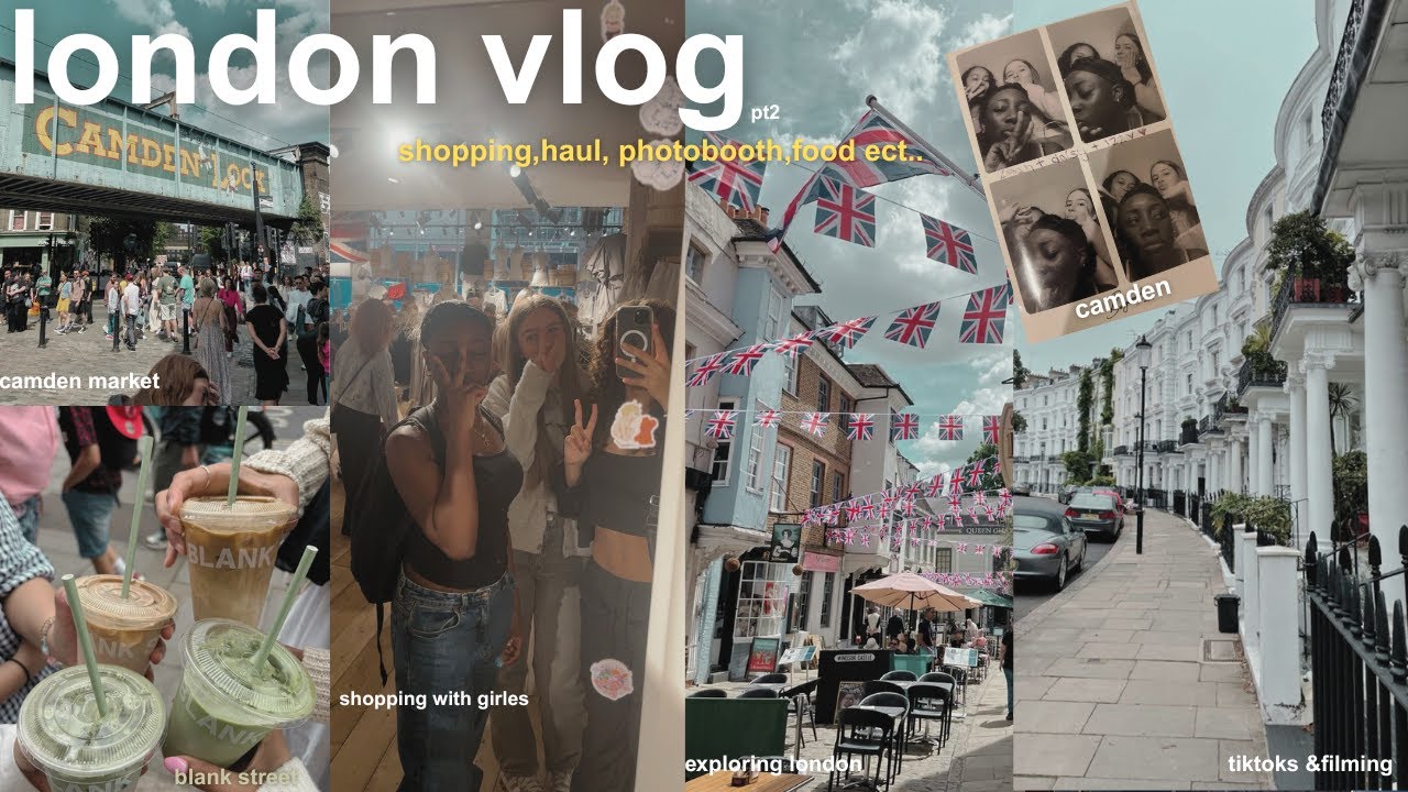 LONDON SHOPPING VLOG + HAUL * camden,market food, brandy melville and more....* 🛍️💓