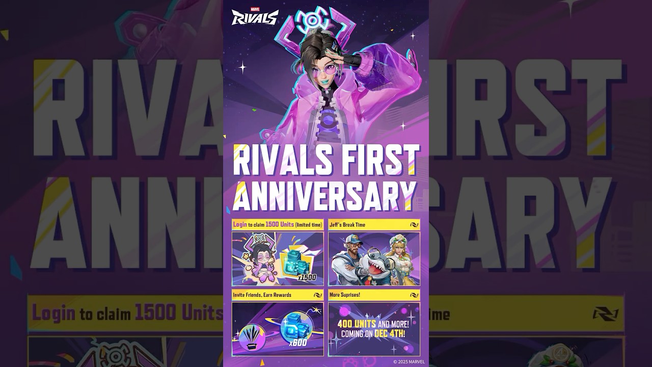 Marvel Rivals 1 year anniversary is giving so much FREE stuff away! #marvelrivals #rivals #marvel