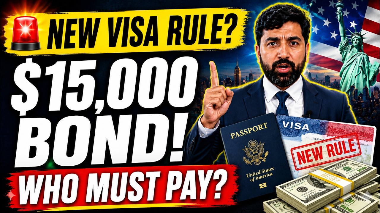 BREAKING: New US Visa Bond Rule | Up to $15,000 Required | 12 Countries Affected