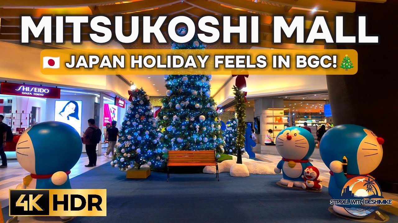 BGC&rsquo;s Blue Christmas 💙🎄 Doraemon-Themed Christmas Tour at Mitsukoshi Mall!