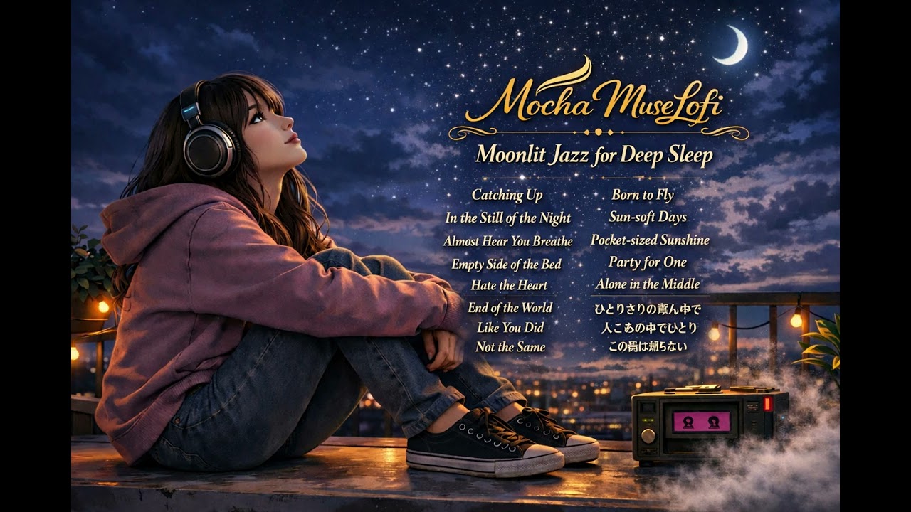 Moonlit Jazz for Deep Sleep - Mocha Muse Lofi