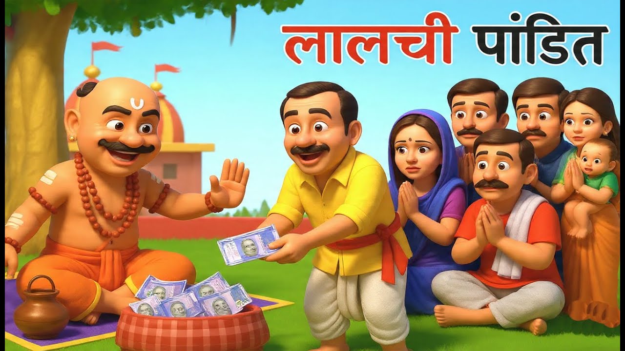 लालची पंडित । Hindi Moral Story । kahani bed time story । story। Hindi कहानी