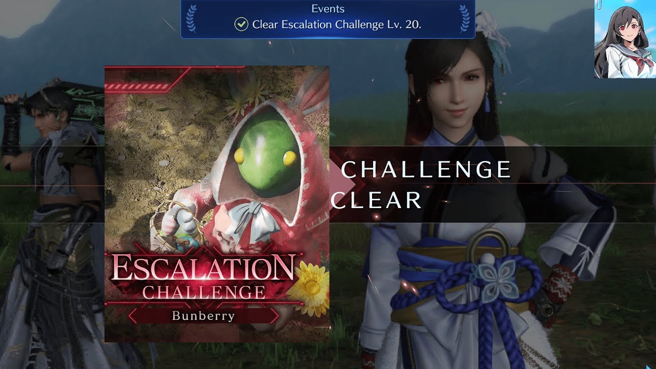 [FF7 Ever Crisis] Bunberry Escalation Challenge Lv 20 - Physical DPS Tifa clear